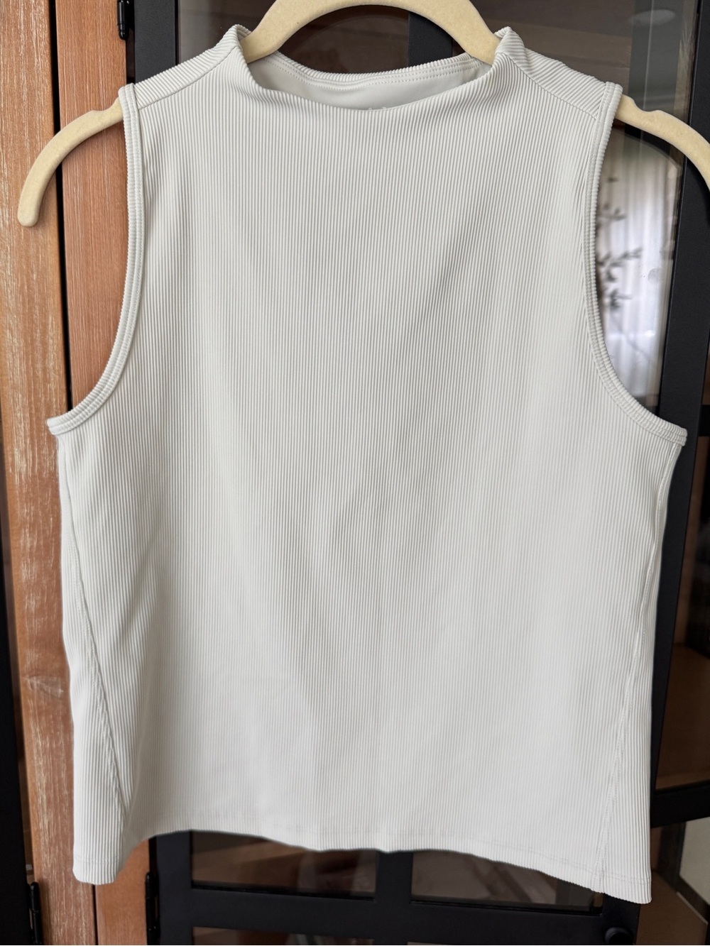 SPANX activate contour mock neck tank top sleeveless greige neutral high crop